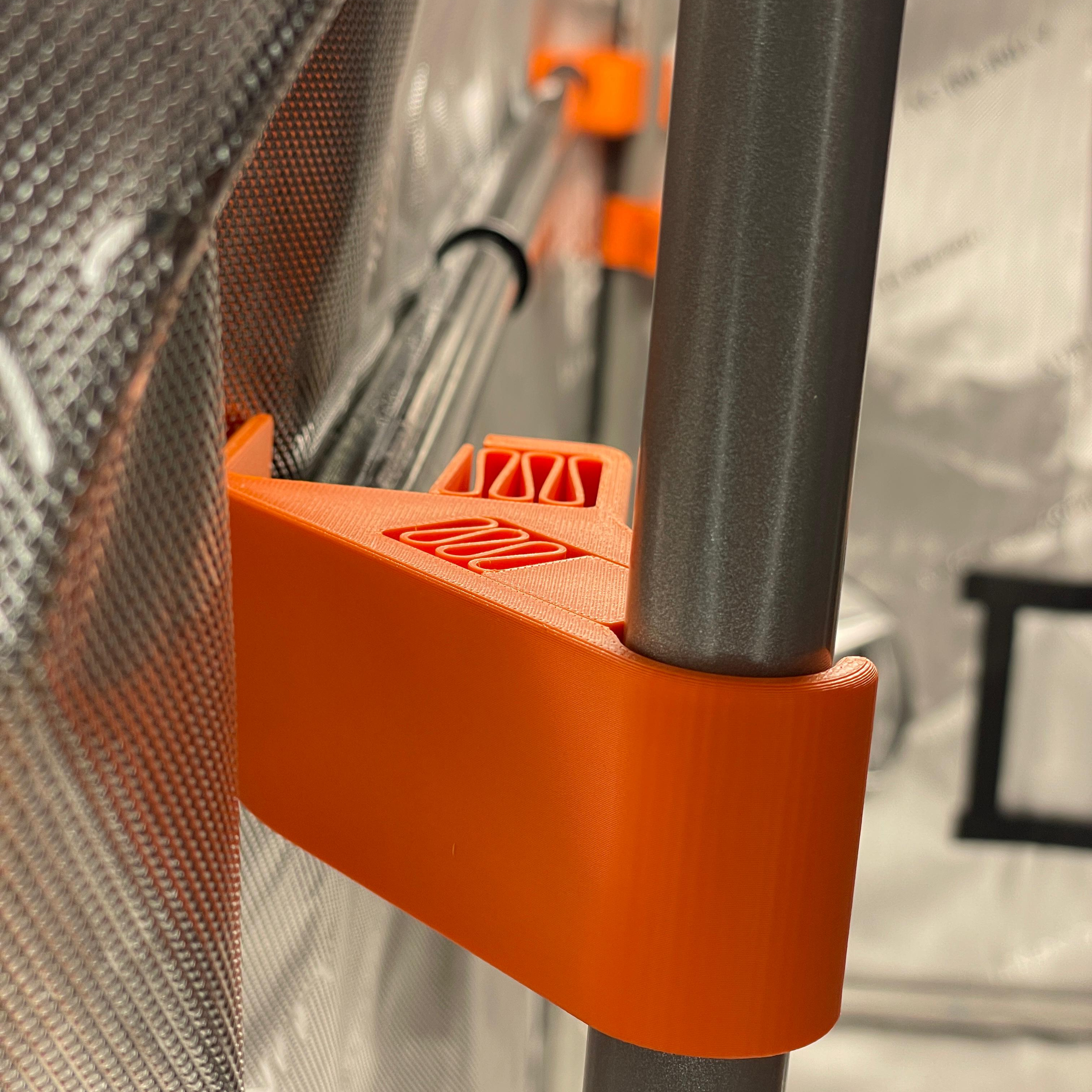 Spacer tent pole holder for telescopic poles
